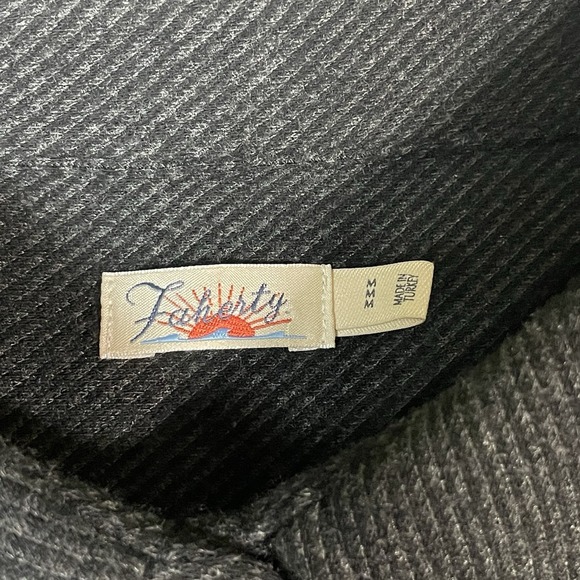 Faherty Shirt Dress Womens M Gray Legend Sweater Long Sleeve Button Front Knit - Picture 7 of 9